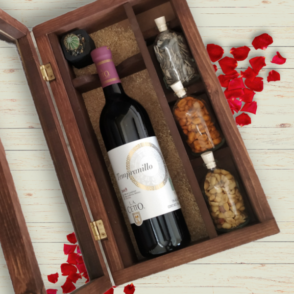 Caja con vino