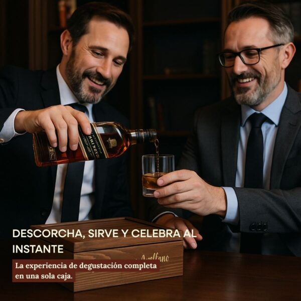 Regalo para hombre con whisky