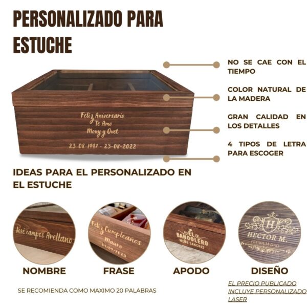 Estuche Personalizado con Set de Tequila Maestro Dobel Negro - Imagen 6