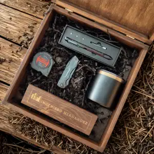 Kit Ingeniero | Regalo Personalizado en Madera para Hombres