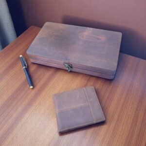 Estuche premium con agenda, pluma y cartera