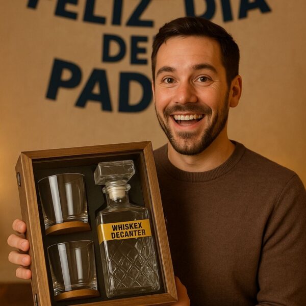 regalo para papa-licorera en estuche de madera