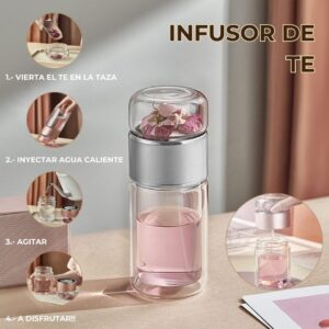 Infuso de te personalizado en estuche de madera