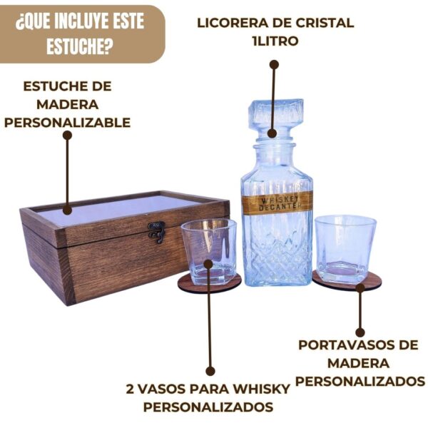 Estuche con Licorera y Vasos - Imagen 5