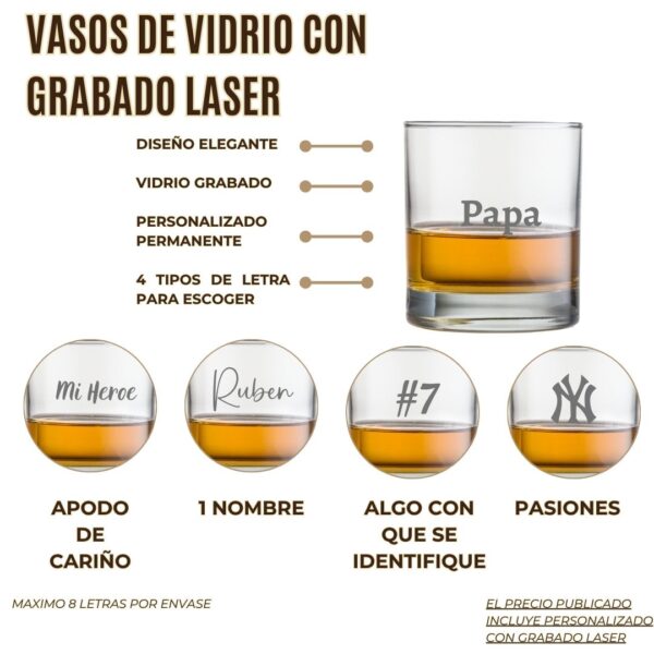 Estuche con Licorera y Vasos - Imagen 7
