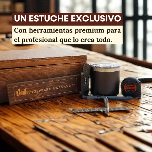 Kit Ingeniero | Regalo Personalizado en Madera para Hombres - Imagen 2