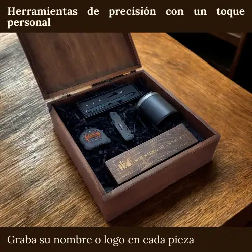 Kit Ingeniero | Regalo Personalizado en Madera para Hombres - Imagen 3