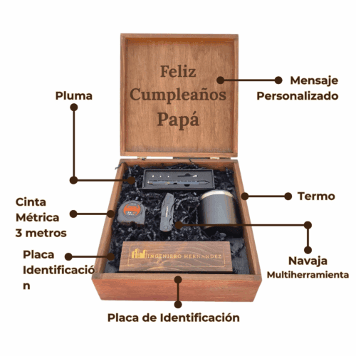 Kit Ingeniero | Regalo Personalizado en Madera para Hombres - Imagen 6
